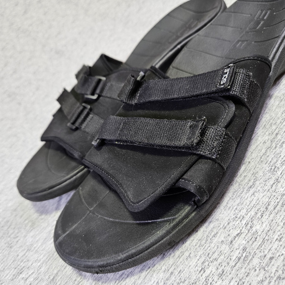 SOLE Mens Mendocino Orthotic Slide Sandal Black Adjustable Arch Support Sport 14 - Picture 6 of 15